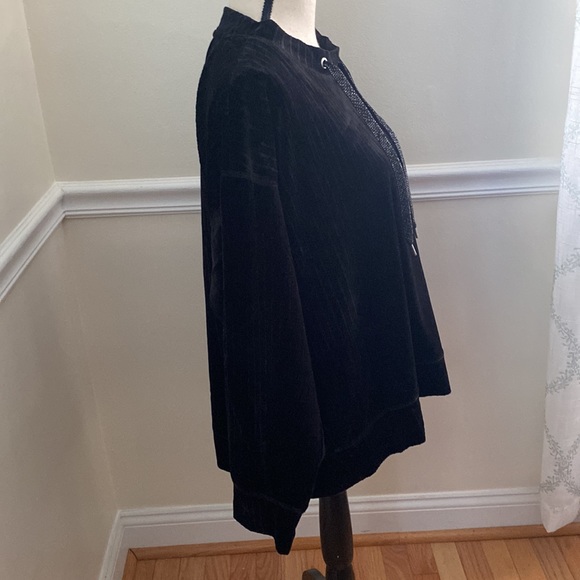 Zac & Rachel Black Ribbed Velour Long Sleeve Top. Size XXL. NWT - Picture 5 of 12